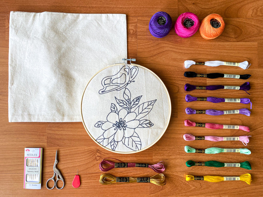 Kit De Bordado Mariposa
