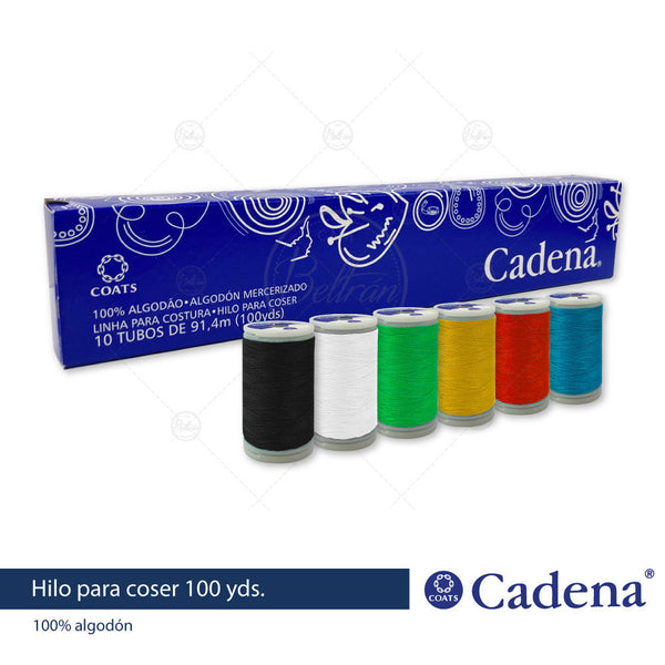 Hilo De Coser Cadena 100 yd 88 Colores Disponibles